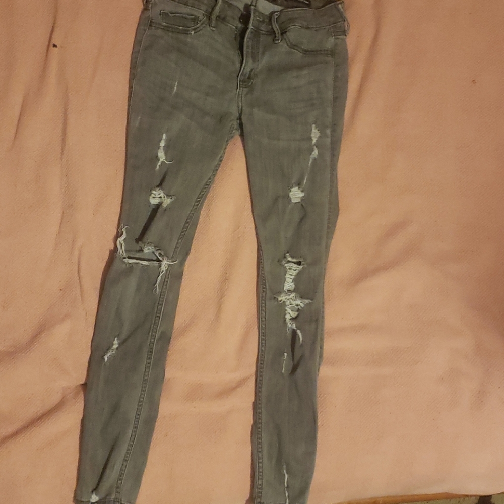 Ripped Gray Jeans